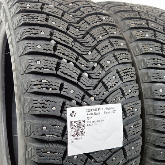 Käytetty: 225/45R17 94T XL Michelin X-Ice North