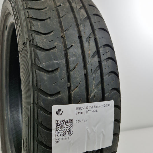 Käytetty: 155/65R14 75T Nordexx Ns3000