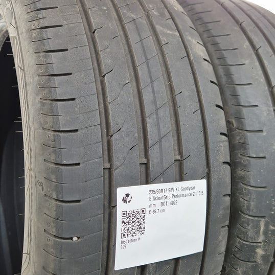 Käytetty: 225/50R17 98V XL Goodyear EfficientGrip Performance 2