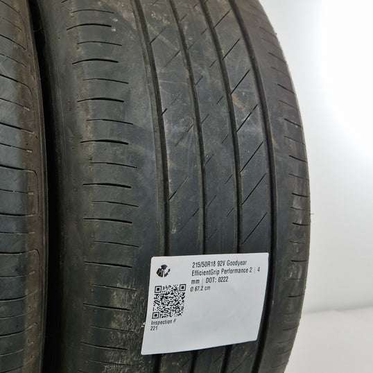Käytetty: 215/50R18 92V Goodyear EfficientGrip Performance 2