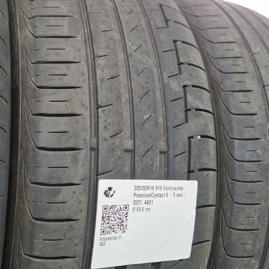 Käytetty: 205/55R16 91V Continental PremiumContact 6