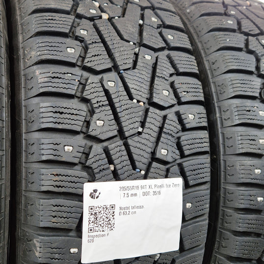 Käytetty: 205/55R16 94T XL Pirelli Ice Zero
