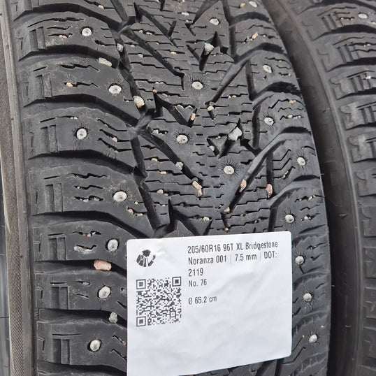 Käytetty: 205/60R16 96T XL Bridgestone Noranza 001