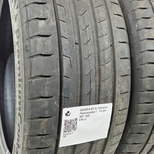 Käytetty: 225/45R18 95Y XL Continental Premiumcontact 7