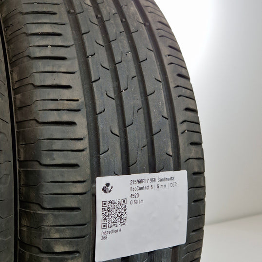 Käytetty: 215/60R17 96H Continental EcoContact 6