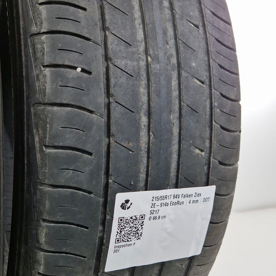 Käytetty: 215/55R17 94V Falken Ziex ZE-914a EcoRun