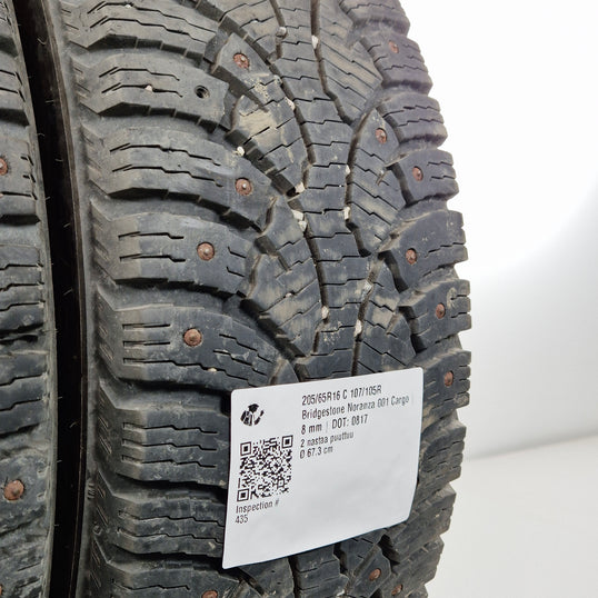Käytetty: 205/65R16 C 107/105R Bridgestone Noranza 001 Cargo