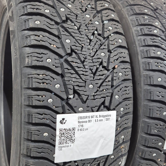 Käytetty: 205/55R16 94T XL Bridgestone Noranza 001