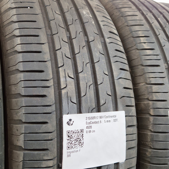 Käytetty: 215/60R17 96H Continental EcoContact 6