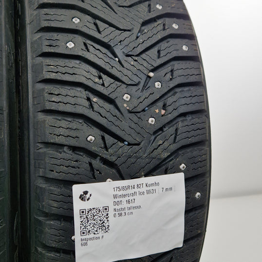 Käytetty: 175/65R14 82T Kumho Wintercraft Ice Wi31