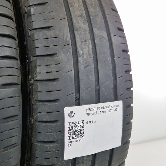 Käytetty: 205/75R16 C 110/108R Hankook Vantra LT