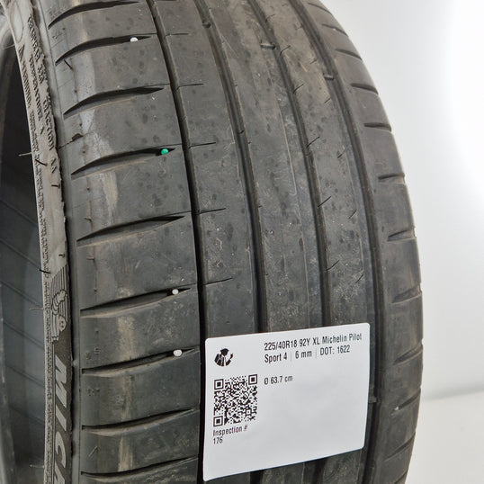 Käytetty: 225/40R18 92Y XL Michelin Pilot Sport 4