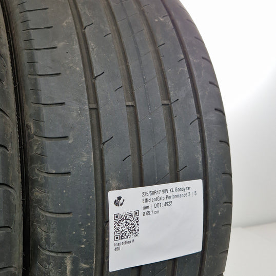 Käytetty: 225/50R17 98V XL Goodyear EfficientGrip Performance 2