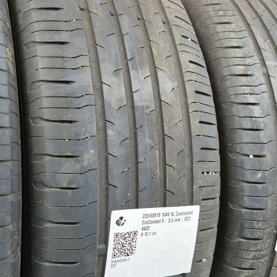 Käytetty: 225/60R18 104V XL Continental EcoContact 6