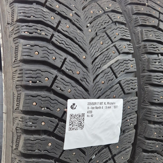 Käytetty: 225/50R17 98T XL Michelin X-Ice North 4