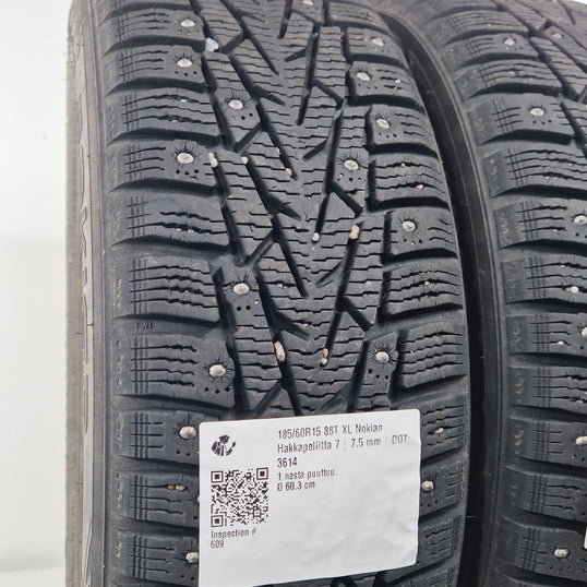Käytetty: 185/60R15 88T XL Nokian Hakkapeliitta 7
