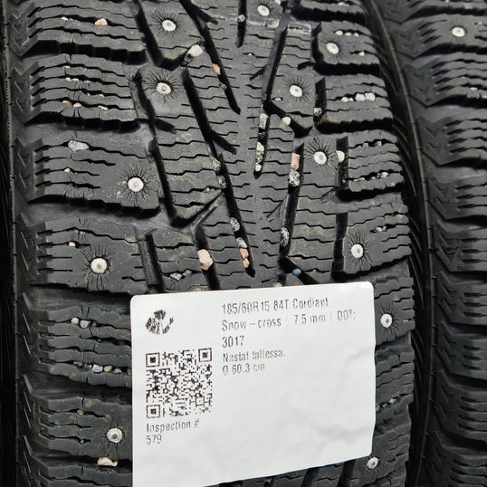 Käytetty: 185/60R15 84T Cordiant Snow-cross