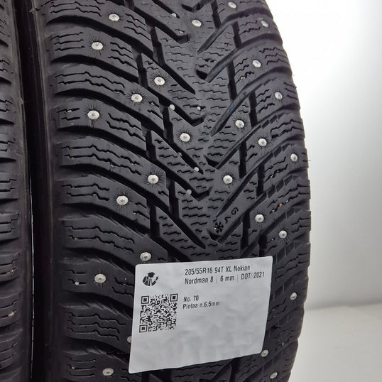 Käytetty: 205/55R16 94T XL Nokian Nordman 8