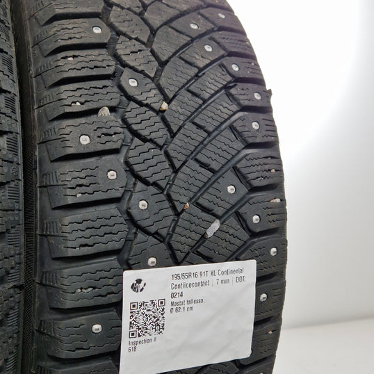 Käytetty: 195/55R16 91T XL Continental Contiicecontact