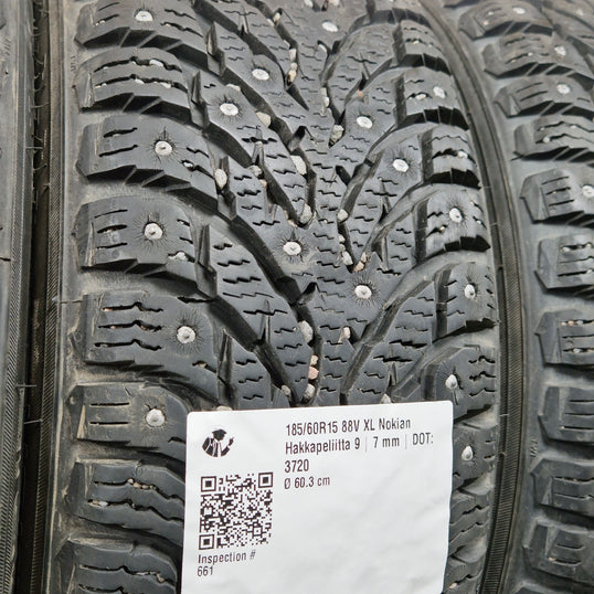 Käytetty: 185/60R15 88V XL Nokian Hakkapeliitta 9