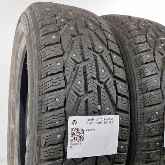 Käytetty: 205/55R16 94T XL Kormoran Stud2