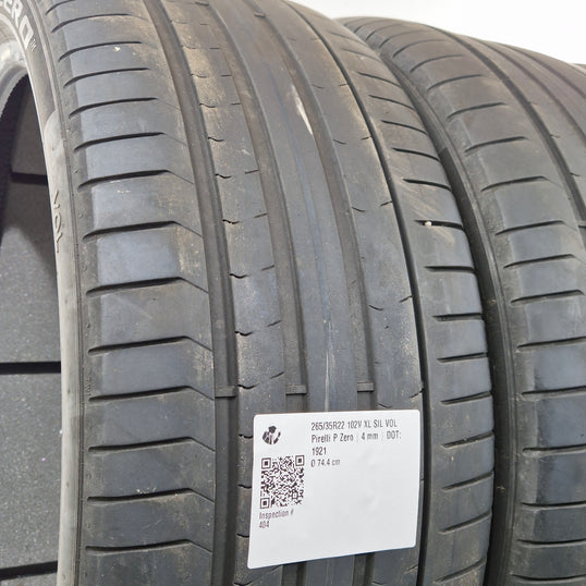 Käytetty: 265/35R22 102V XL SIL VOL Pirelli P Zero