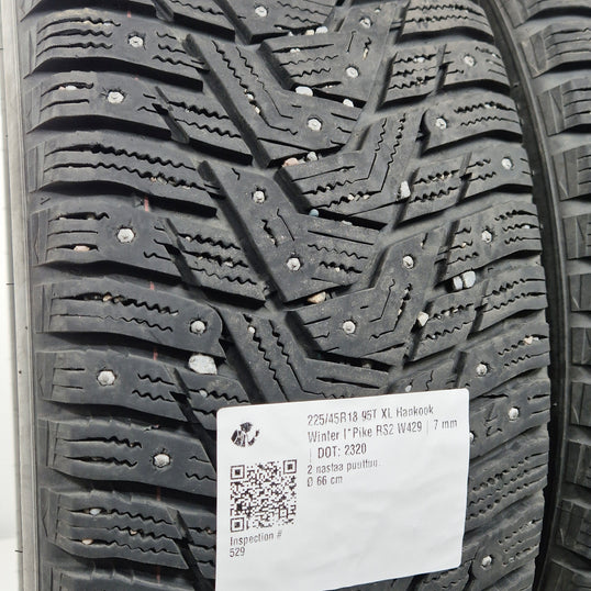 Käytetty: 225/45R18 95T XL Hankook Winter I*Pike RS2 W429