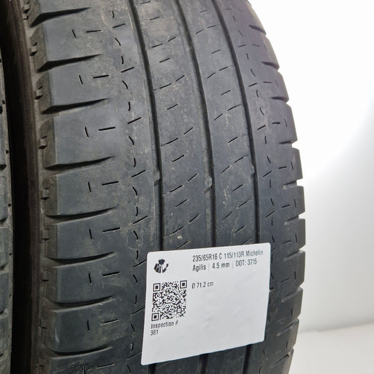 Käytetty: 235/65R16 C 115/113R Michelin Agilis