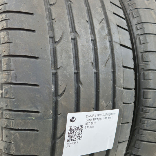 Käytetty: 255/55R18 109Y XL Bridgestone Dueler H/P Sport