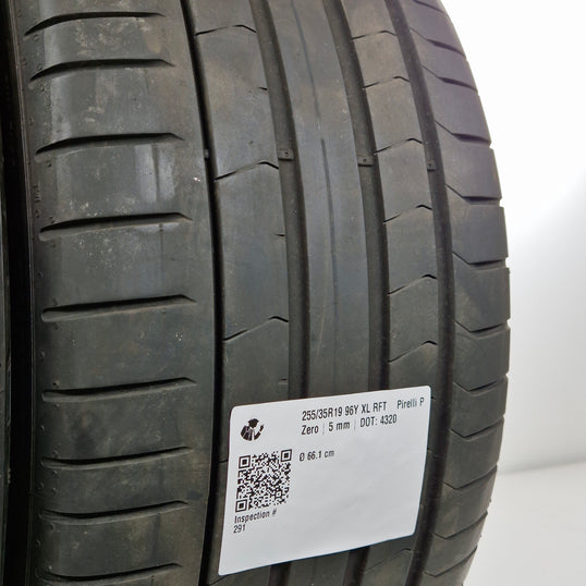 Käytetty: 255/35R19 96Y XL RFT * Pirelli P Zero