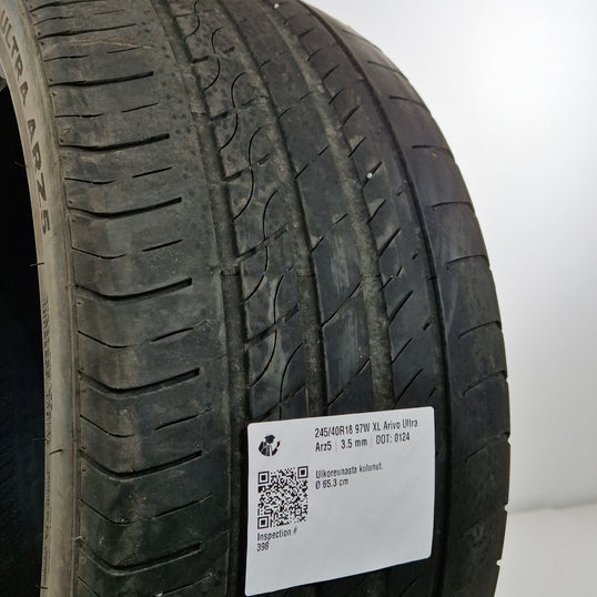 Käytetty: 245/40R18 97W XL Arivo Ultra Arz5