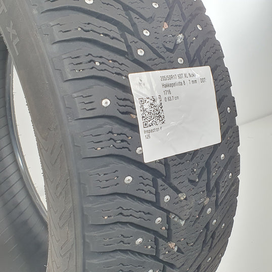 Käytetty: 205/50R17 93T XL Nokian Hakkapeliitta 8