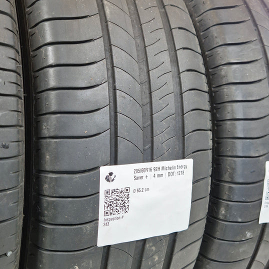 Käytetty: 205/60R16 92H Michelin Energy Saver +