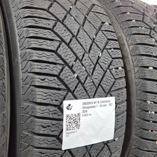Käytetty: 205/55R16 94T XL Continental Vikingcontact 7