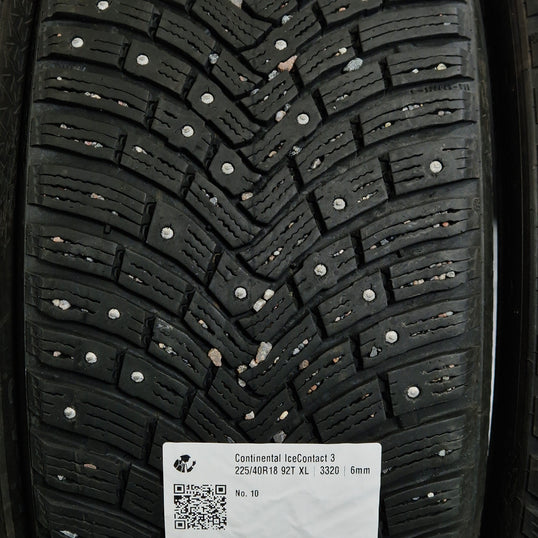 Käytetty: 225/40R18 92T XL Continental IceContact 3