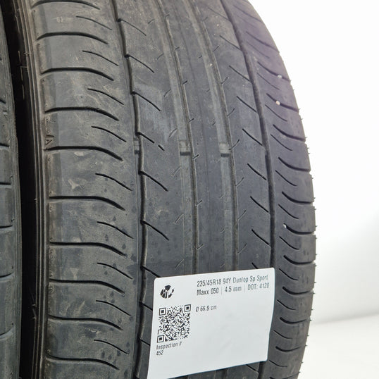 Käytetty: 235/45R18 94Y Dunlop Sp Sport Maxx 050