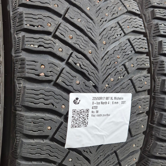 Käytetty: 225/50R17 98T XL Michelin X-Ice North 4