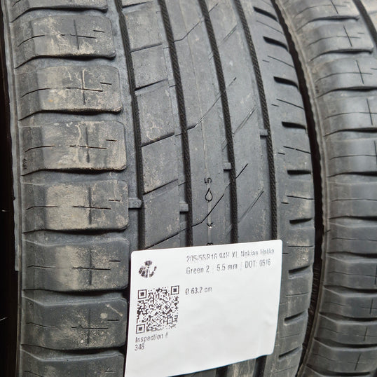 Käytetty: 205/55R16 94H XL Nokian Hakka Green 2