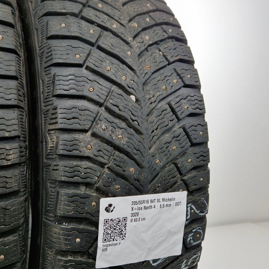 Käytetty: 205/55R16 94T XL Michelin X-Ice North 4