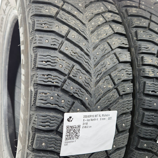 Käytetty: 205/60R16 96T XL Michelin X-Ice North 4