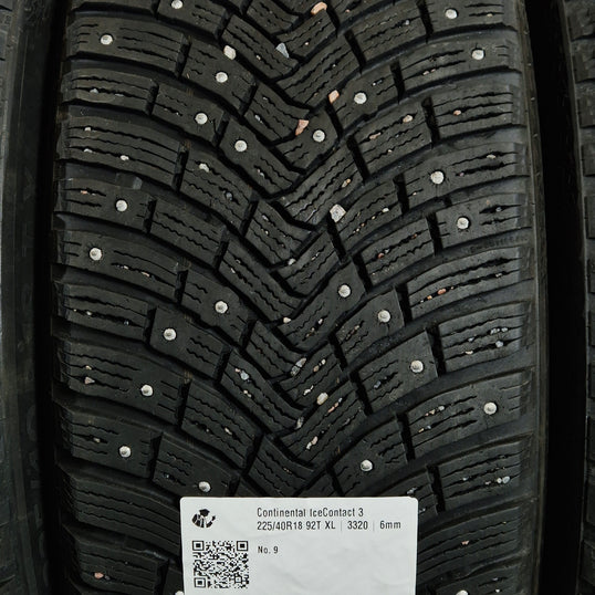 Käytetty: 225/40R18 92T XL Continental IceContact 3