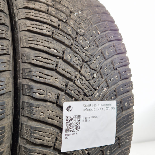 Käytetty: 225/45R18 95T XL Continental IceContact 3