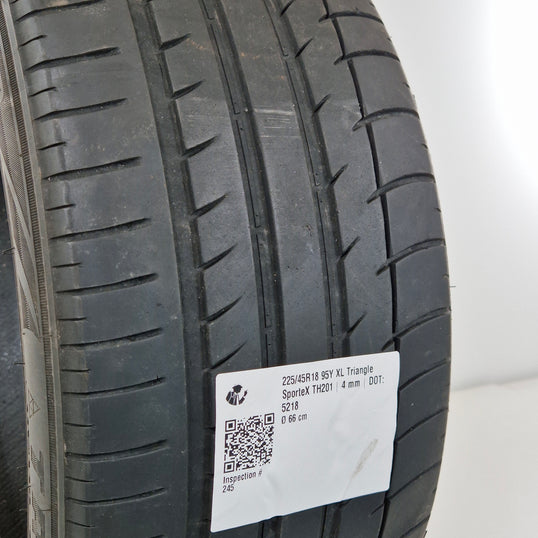 Käytetty: 225/45R18 95Y XL Triangle SporteX TH201