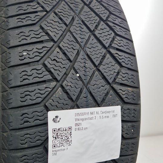Käytetty: 205/55R16 94T XL Continental Vikingcontact 7