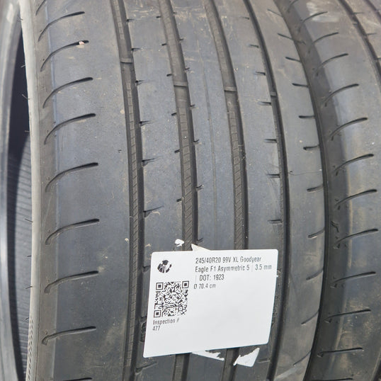 Käytetty: 245/40R20 99V XL Goodyear Eagle F1 Asymmetric 5