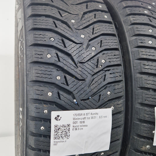 Käytetty: 175/65R14 82T Kumho Wintercraft Ice Wi31