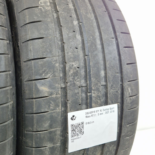 Käytetty: 245/40R18 97Y XL Dunlop Sport Maxx RT 2