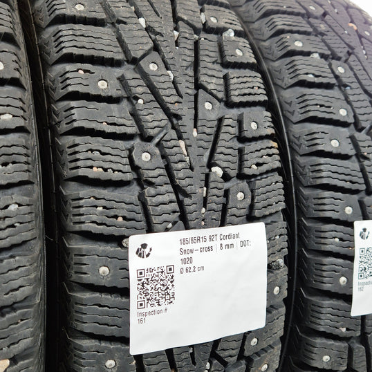 Käytetty: 185/65R15 92T Cordiant Snow-cross