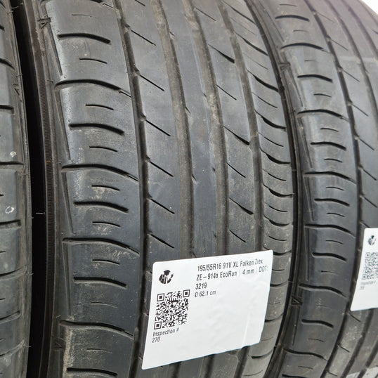 Käytetty: 195/55R16 91V XL Falken Ziex ZE-914a EcoRun
