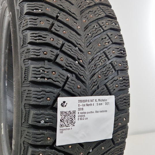 Käytetty: 205/55R16 94T XL Michelin X-Ice North 4